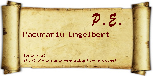 Pacurariu Engelbert névjegykártya